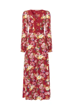 Joe Browns Geblümtes Boho-Maxikleid Mit Knopfleiste -Angebote Stil Welt Store K29797s4 scaled