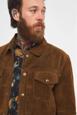 Joe Browns Classic Klassische Westernjacke Aus Veloursleder -Angebote Stil Welt Store K29926s4