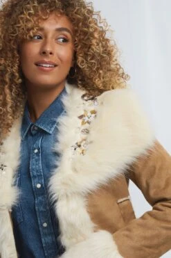 Joe Browns Fantastic Kuscheliger Mantel Aus Fellimitat -Angebote Stil Welt Store K31944s4