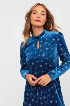 Joe Browns Written In The Stars Kleid Aus Velours -Angebote Stil Welt Store K31946s4