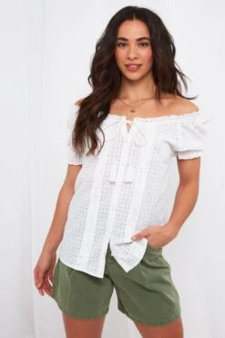 Joe Browns Joyful Bluse Mit Lochstickerei