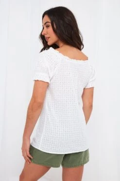 Joe Browns Joyful Bluse Mit Lochstickerei -Angebote Stil Welt Store K48141s3