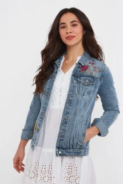 Joe Browns Denim-Jacke Mit Stickerei