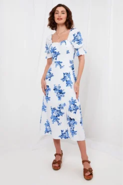 Joe Browns Clarissa Geblümtes Kleid Aus Leinenmischung