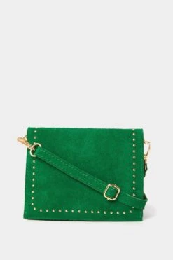 Joe Browns Umhängetasche Aus Veloursleder, Grün