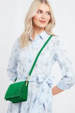 Joe Browns Umhängetasche Aus Veloursleder, Grün -Angebote Stil Welt Store K58664s4