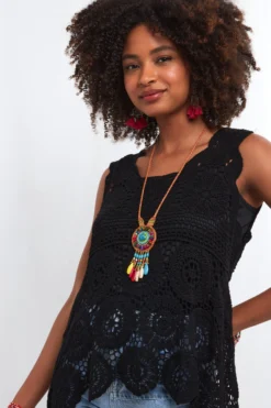 Joe Browns Summer Favourite Häkeltop Mit Abfallendem Saum -Angebote Stil Welt Store K62495s5 scaled