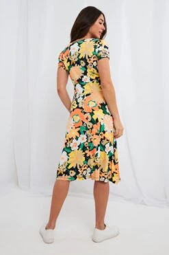 Joe Browns Jersey-Kleid Mit Abstraktem Blumenmuster -Angebote Stil Welt Store K62503s4