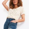 Joe Browns Bedruckte Bluse Mit Lochstickerei
