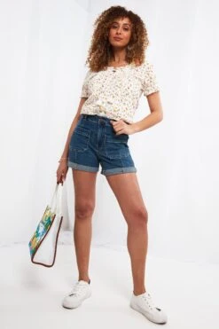 Joe Browns Bedruckte Bluse Mit Lochstickerei -Angebote Stil Welt Store K62526s3