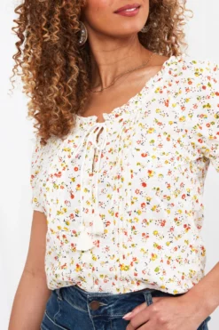Joe Browns Bedruckte Bluse Mit Lochstickerei -Angebote Stil Welt Store K62526s5 scaled