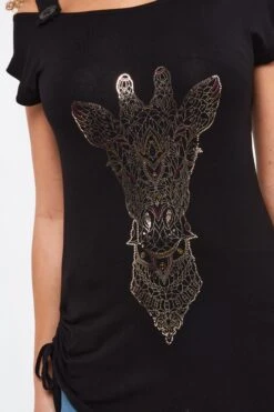 Joe Browns Top Mit Geometrischer Giraffengrafik -Angebote Stil Welt Store K62547s4