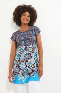 Joe Browns Geblümte Tunika Mit Flügelärmeln -Angebote Stil Welt Store N25292s3