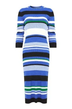Joe Browns Gestreiftes Midikleid Aus Rippstrick -Angebote Stil Welt Store N25367s5