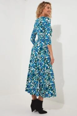 Joe Browns Jersey-Kleid Mit Blumenmuster Und V-Ausschnitt, Kurzgröße -Angebote Stil Welt Store N25469s3