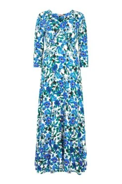 Joe Browns Jersey-Kleid Mit Blumenmuster Und V-Ausschnitt, Kurzgröße -Angebote Stil Welt Store N25469s5