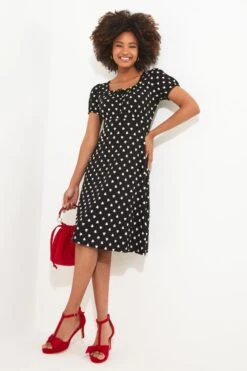 Joe Browns Jerseykleid Mit Herzmuster, Monochrom -Angebote Stil Welt Store N76330s3