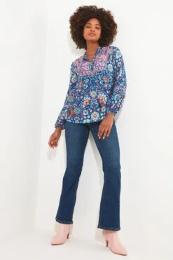 Joe Browns Boutique Geblümtes Oberteil Mit Bindeband -Angebote Stil Welt Store N76374s3