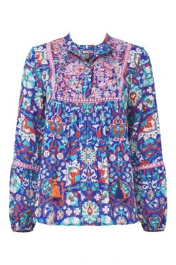 Joe Browns Boutique Geblümtes Oberteil Mit Bindeband -Angebote Stil Welt Store N76374s6