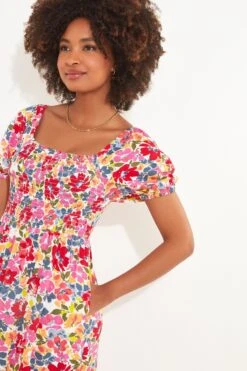 Joe Browns Florales Maxikleid Mit Geraffter Taille -Angebote Stil Welt Store N76378s4