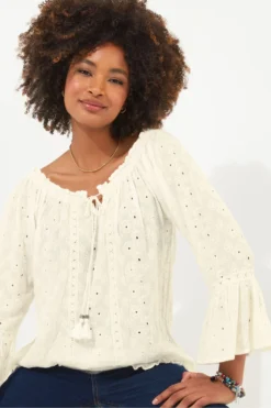 Joe Browns Crinkle-Top Mit Stickerei -Angebote Stil Welt Store N76384s4 scaled