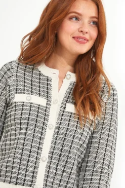 Joe Browns Kurze Strickjacke Mit Schimmer-Detail -Angebote Stil Welt Store N76388s7 scaled