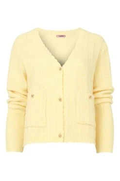 Joe Browns Strickjacke Mit Bogenkanten Und V-Ausschnitt, Zitronengelb -Angebote Stil Welt Store N76389s5