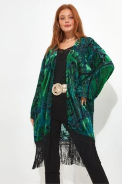 Joe Browns Luxe Kimono Mit Floralem Devoré-Print