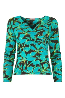 Joe Browns Florales Wickeltop Aus Jersey In Neon -Angebote Stil Welt Store N76404s4 scaled