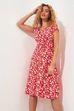 Joe Browns Florales Crinkle-Kleid Mit Gürtel