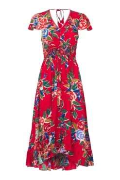 Joe Browns Kleid Mit Volantsaum Und Rosenprint -Angebote Stil Welt Store N76441s7