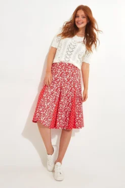 Joe Browns Godet Jersey-Skaterrock -Angebote Stil Welt Store N76442s3 scaled