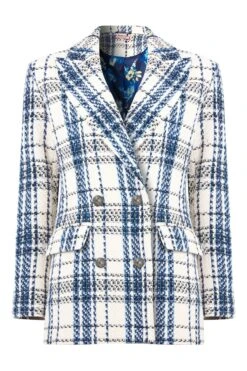 Joe Browns Karierter Oversize-Blazer -Angebote Stil Welt Store N76452s5
