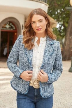 Joe Browns Kurze Tweedjacke Mit Fransen