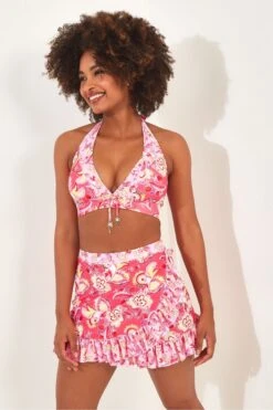 Joe Browns Gerüschter Schwimmrock Aus Recycelten Materialien Mit Paisleymuster -Angebote Stil Welt Store N76475s3