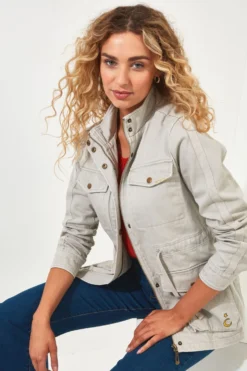 Joe Browns Boutique Vintage Festival-Jacke Im Utility-Look Mit Stickerei -Angebote Stil Welt Store N76489s4 scaled