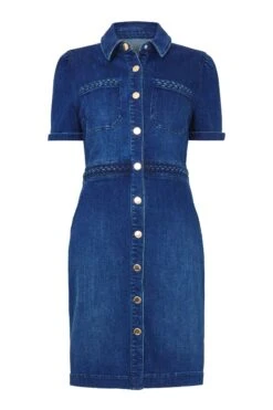Joe Browns Bodycon-Denimkleid Mit Knopfleiste, Kurzgröße -Angebote Stil Welt Store N76495s4