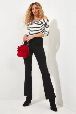 Joe Browns Langärmeliges, Gestreiftes Bardot-Top -Angebote Stil Welt Store N76537s4