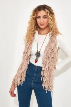 Joe Browns Gehäkelte Weste Mit Quasten