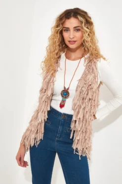 Joe Browns Gehäkelte Weste Mit Quasten