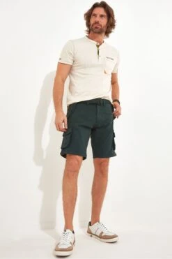 Joe Browns Multi Pocket Knee Length Belted Relaxed Fit Camo Cargo Shorts -Angebote Stil Welt Store N95329s3