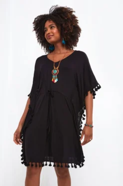 Joe Browns Tassel Trim Boho Beach Cover Up