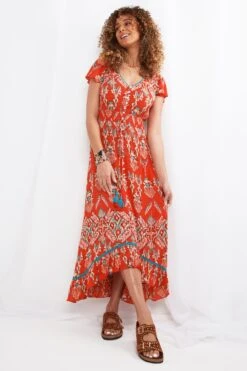Joe Browns Dippy Hem Setting Sun Dress