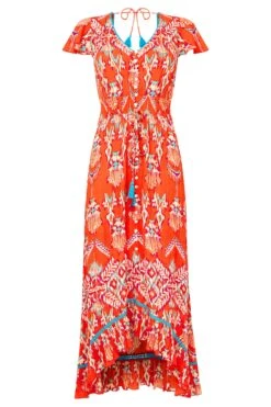 Joe Browns Dippy Hem Setting Sun Dress -Angebote Stil Welt Store Q11193s5