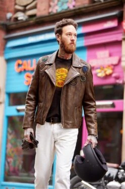 Joe Browns Fully Loaded Lederjacke -Angebote Stil Welt Store Q36363s5