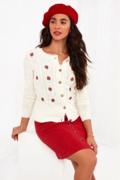Joe Browns Summer Strawberry Strickjacke -Angebote Stil Welt Store Q36401s3