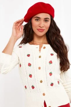 Joe Browns Summer Strawberry Strickjacke -Angebote Stil Welt Store Q36401s4