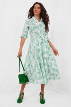 Joe Browns Holly Kleid Mit Farn-Print -Angebote Stil Welt Store Q39517s3