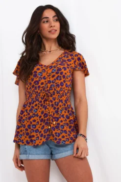 Joe Browns Lana Bluse Mit Tierfellmuster -Angebote Stil Welt Store Q40706s3 scaled