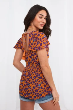 Joe Browns Lana Bluse Mit Tierfellmuster -Angebote Stil Welt Store Q40706s4 scaled